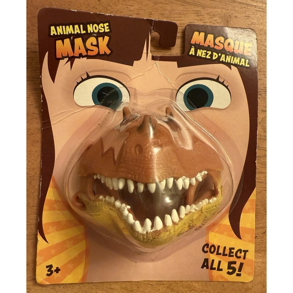 Dinosaur Animal Nose Mask Ages 3 Plus  Costume‎ New